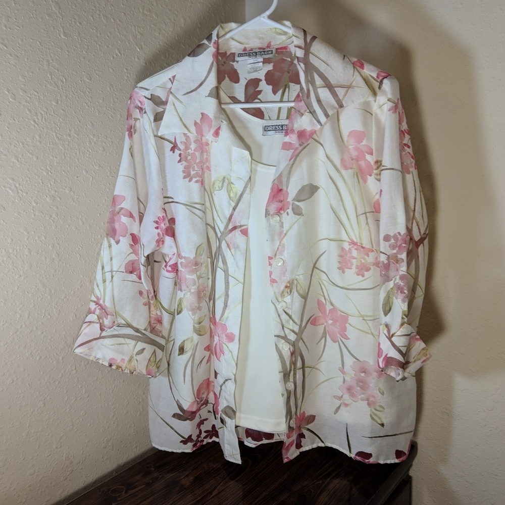 Floral Top with Shell
